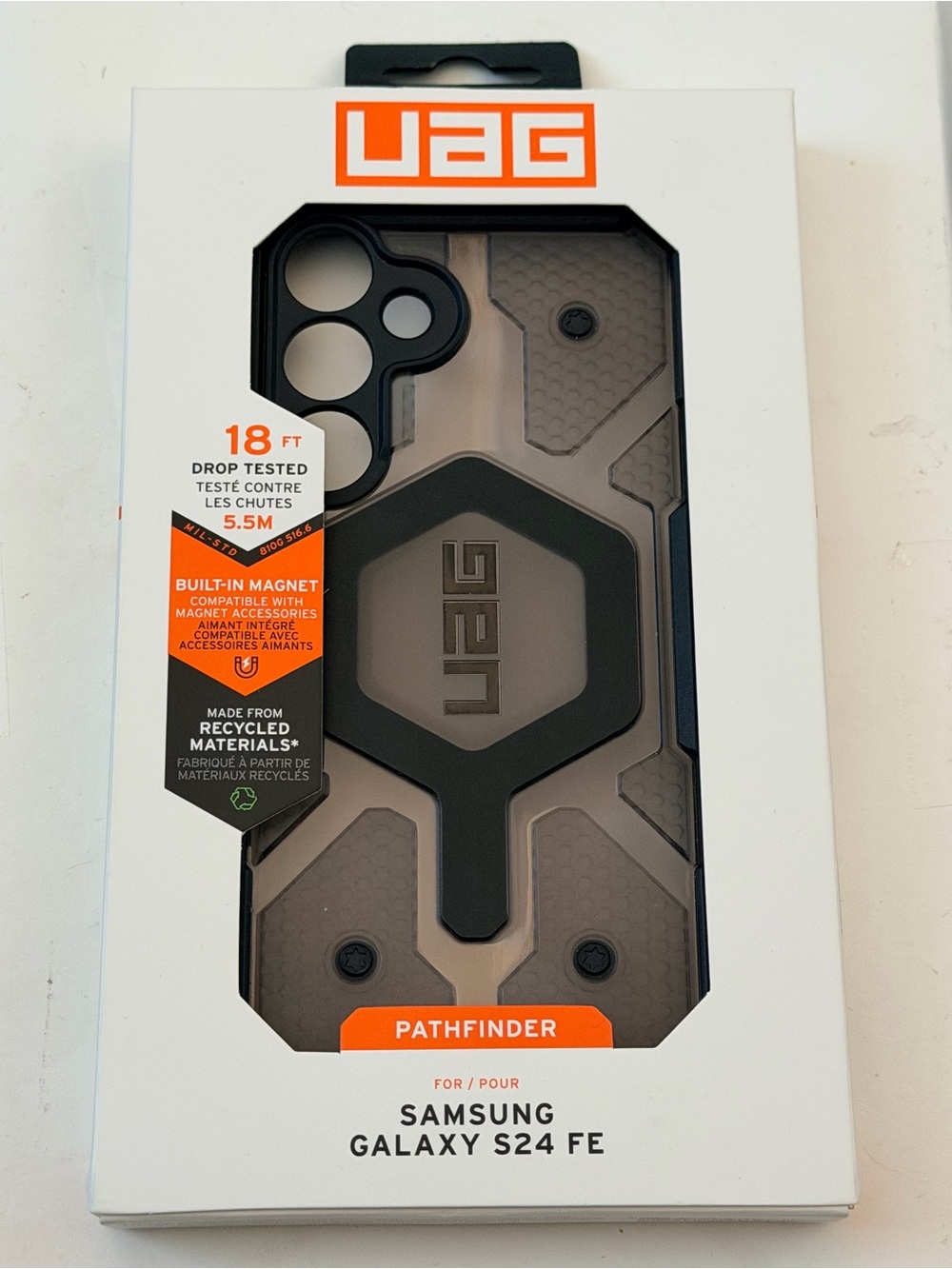 UAG Pathfinder Case for Samsung Galaxy S24 FE — Black/Tan